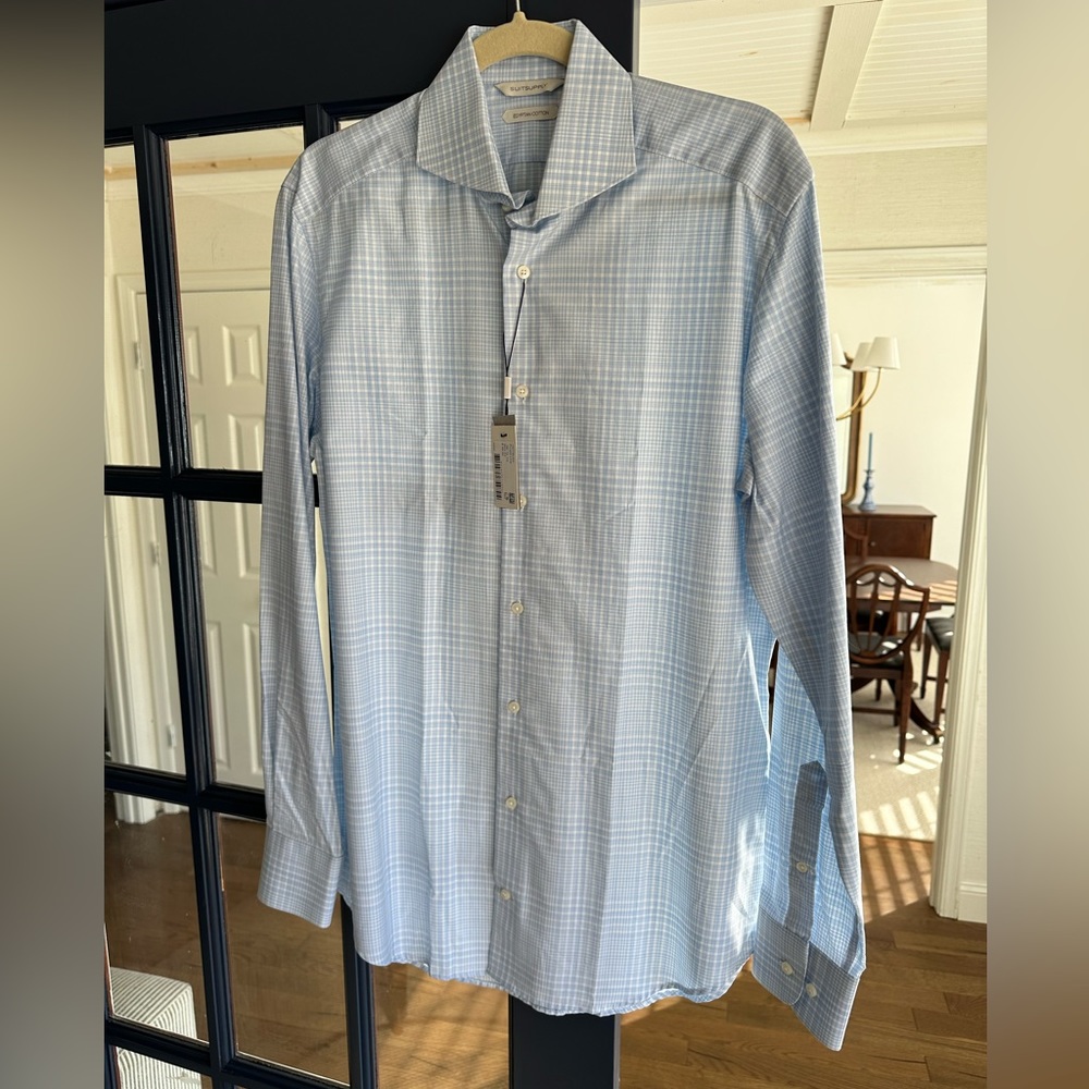 Suit Supply 15.5 39 Slim Fit Shirt